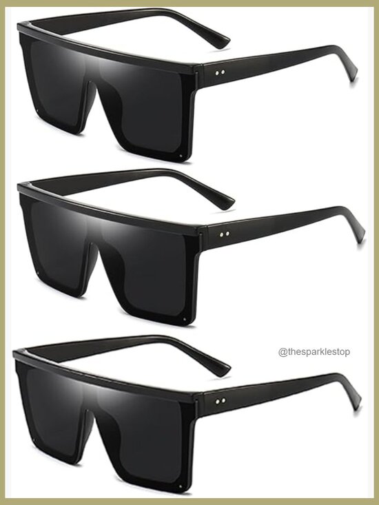 Oversized Square Sunglasses UV400 Protection Unisex main image 6